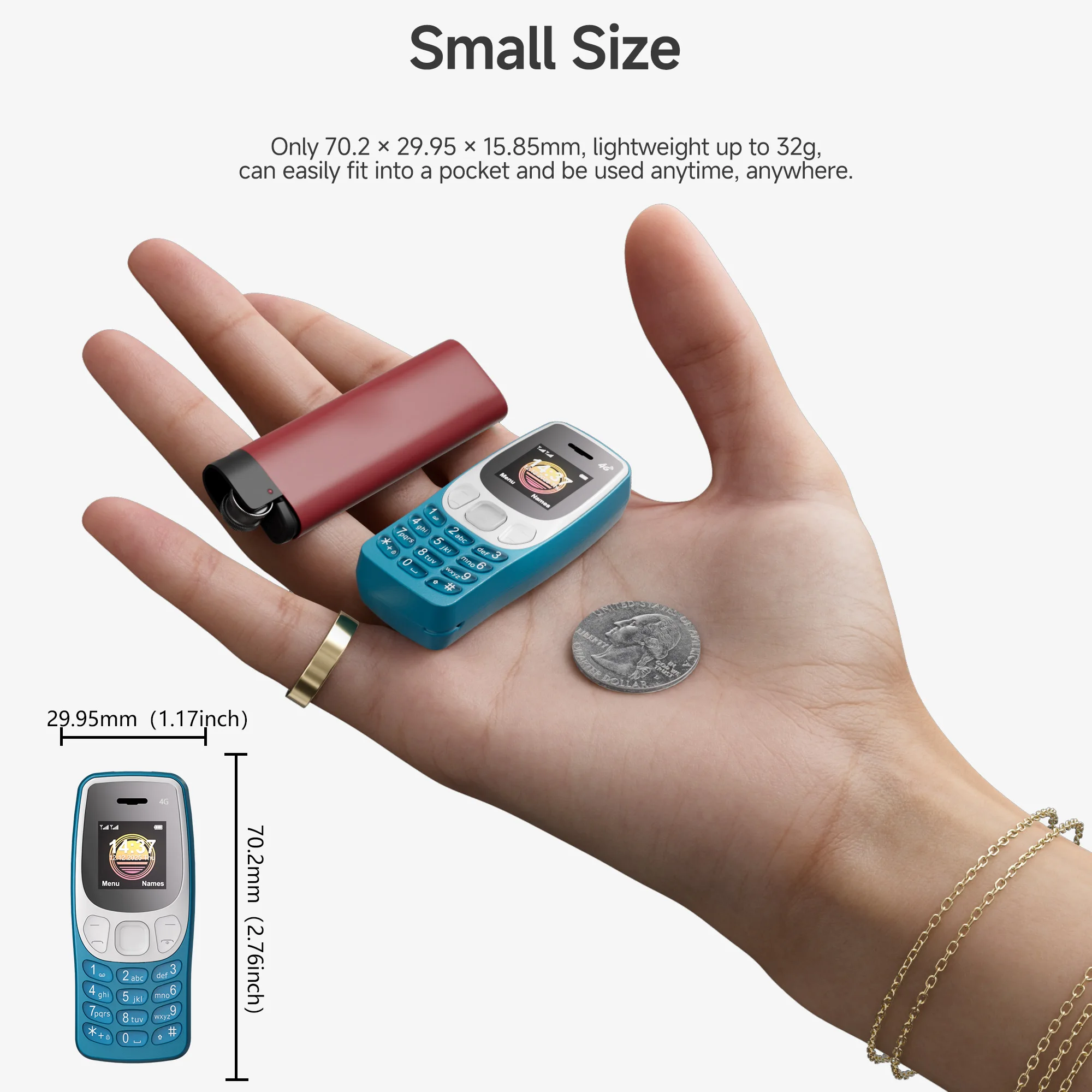 سيرفو BM80 2G VS 4G هاتف محمول صغير ثنائي الشريحة سرعة الاتصال الهاتفي تسجيل المكالمات التلقائية القائمة السوداء صوت سحري الهواتف الخلوية الصغيرة Type-C #6