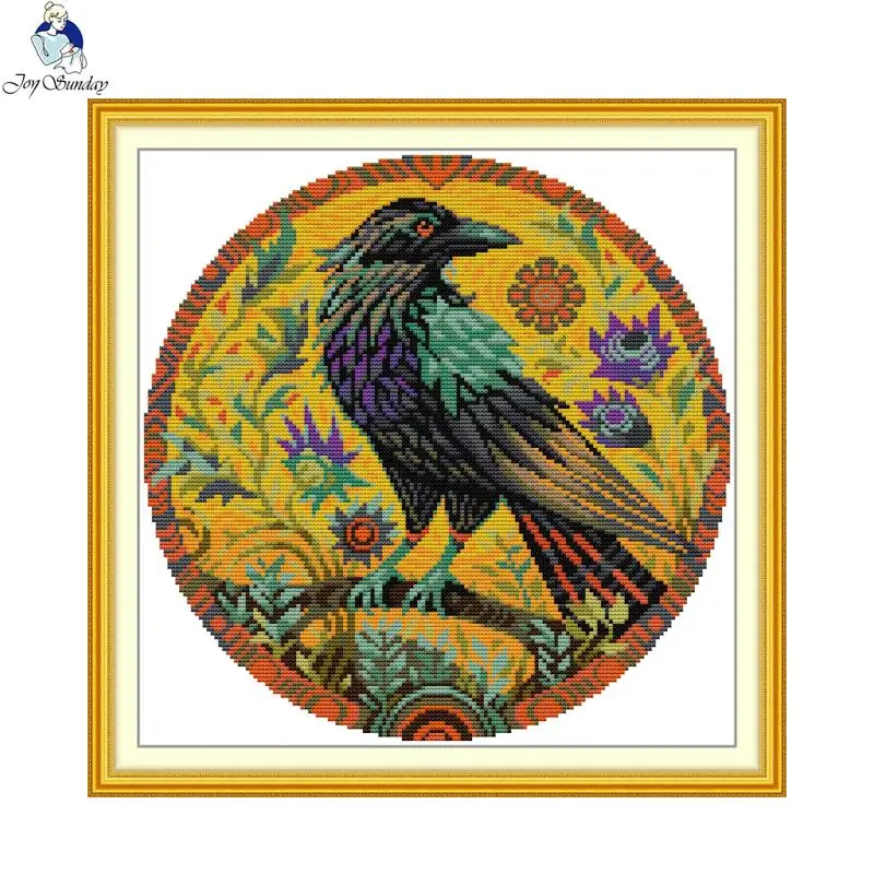 Joy Sunday Cross Stitch Kit Divine Bird Animal DIY Embroidery 11CT 14CT DIY Craft Handicraft Hobby Sewing Home Decoration Gifts
