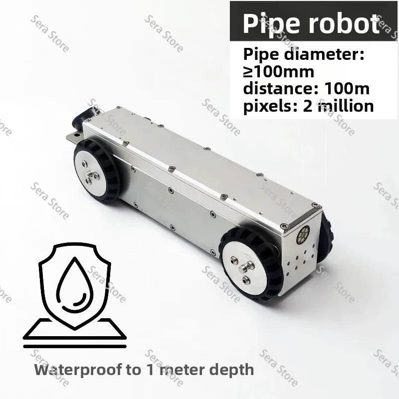 Small HD Pipe Inspection Robot - Industrial Crawler for Municipal Pipeline Survey & Wind Turbine Blade Detection