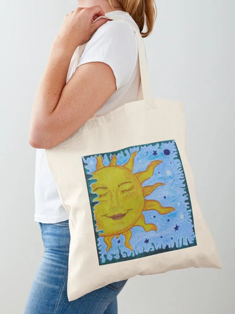 

Here Comes The Sun Tote Bag Women's shopper tote bags men canvas tote Cloth bags