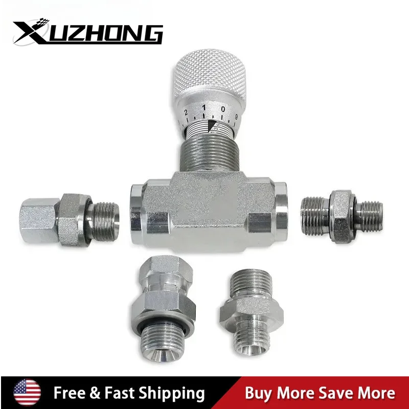

For AGT L08 Mini Excavator Hydraulic Flow Control Valve 3/8" STB-G3/8 NEW