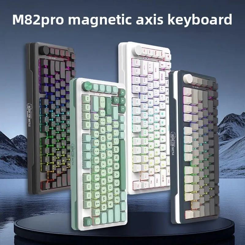 

Redragon M82Pro Проводная механическая клавиатура с магнитной осью Бесшумный эргономичный дизайн Киберспортивные игры Индивидуальная офисная клавиатура