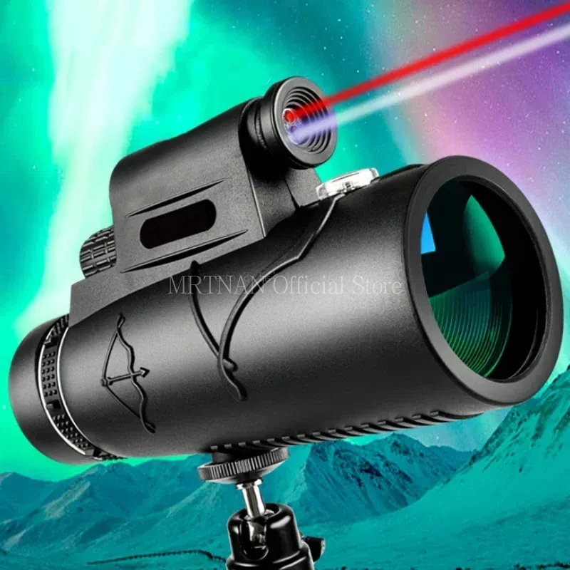 Portabl Powerful 50x60 HD Monocular Telescope Long Range Zoom With Tripod Phone Clip For Outdoor Hunting Camping Tourism