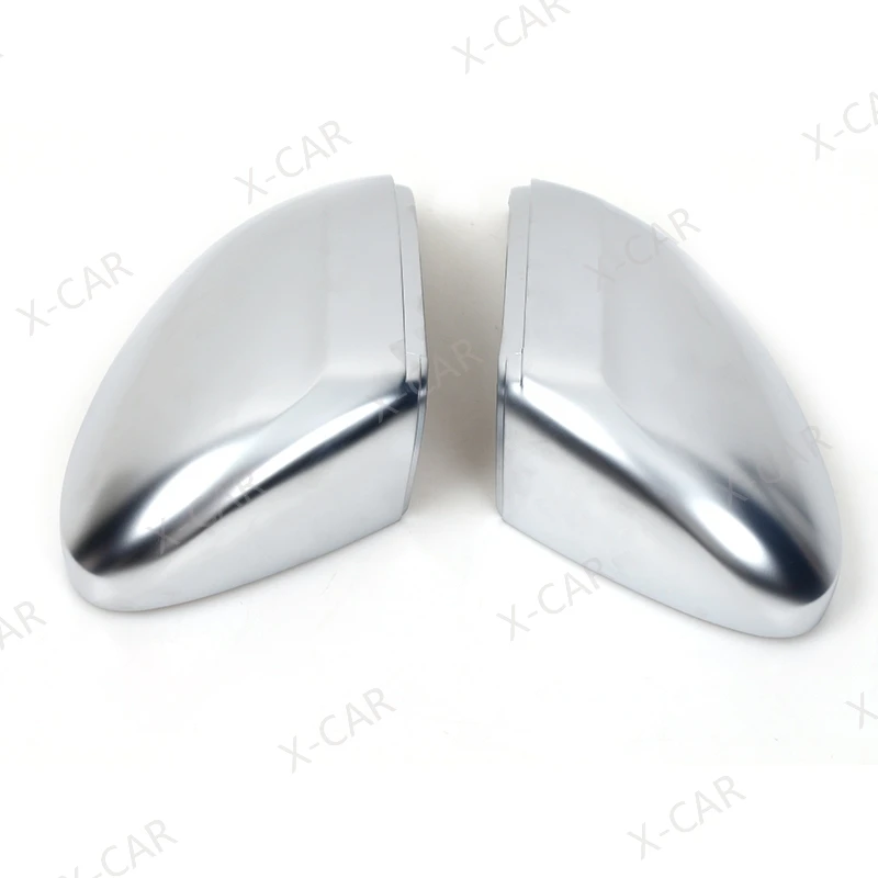 2PCS For Volkswagen VW Passat B8 Variant 2015-2019 Matte Chrome Rearview Side Mirror Cover Cap Shell Lid House