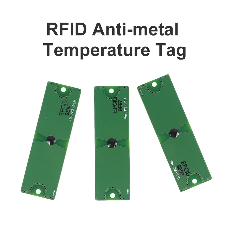 UHF RFID Label Without Battery Fully Passive Temperature Sensor Tag