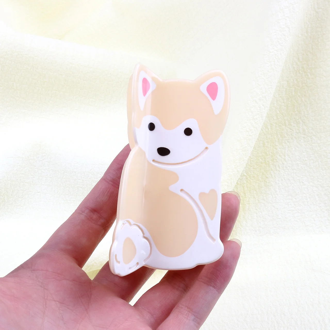 مشبك شعر كرتوني كورجي لطيف وبسيط، مشبك شعر مزخرف لتصفيف الشعر الآمن #5