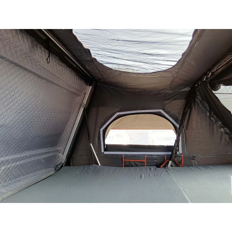 Quick Setup Waterproof Side Open Clamshell ABS Hard 3-4 Person Roof Top Tent Outdoor Vehicle Camping
