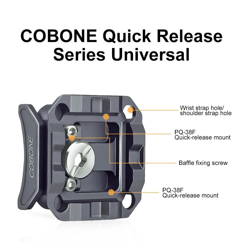 COBONE Anti Deflection QuickRelease Plate SLR Camera Arca Head Tripod Universal Portable Aluminum Alloy Anti Slip Accessories