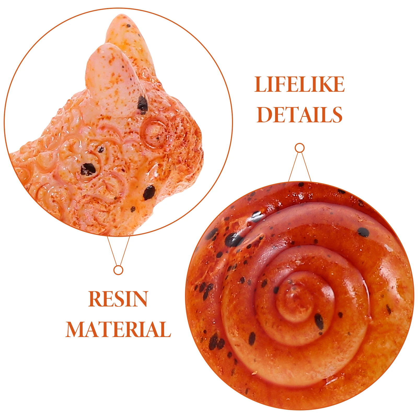 

7 Pcs Snail Decoration Animal Garden Decors Shape Adornments Miniature Decorations Scene Accessories