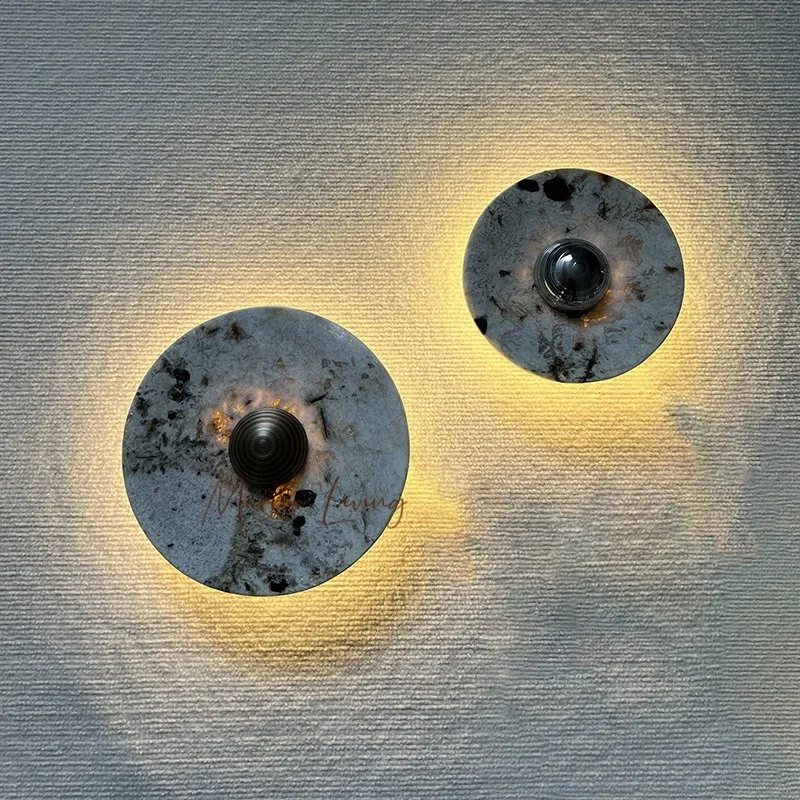 French Wabi-Sabi 100% Natural Marble Wall Sconce Wall Lamp