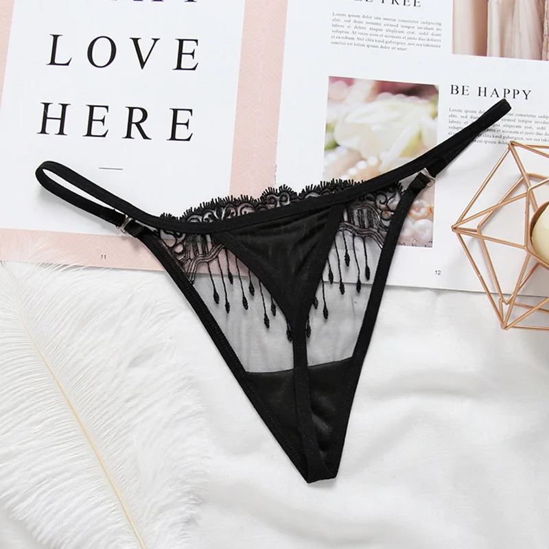 Sexy Panties Women Low Waist Lace Thongs G Strings Women Underwear Ladies Hollow Out Underpants Sexy Lingerie Panties for Women