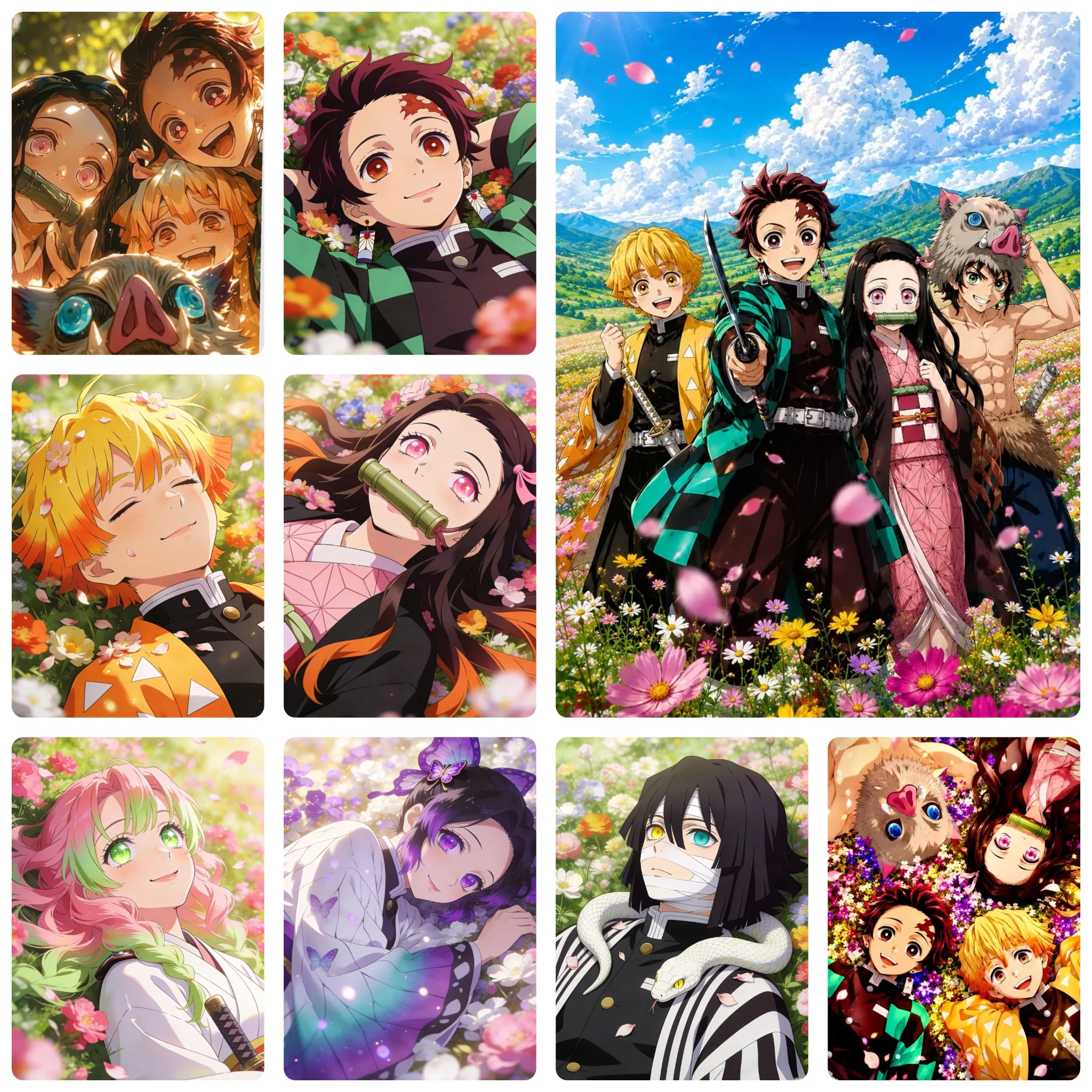 Wallpaper Art And Craft - DIY 5D Diamantmalerei, Demon Slayer Anime-Charakterkunst,