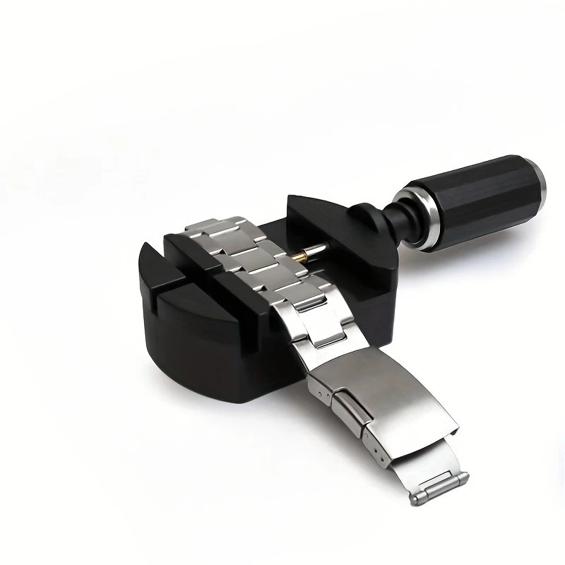 Deluxe Professional Watch Repair Tool Kit, Including Lug Presses, Hammers, Spring Bars, Chain Saws, and Strap Links