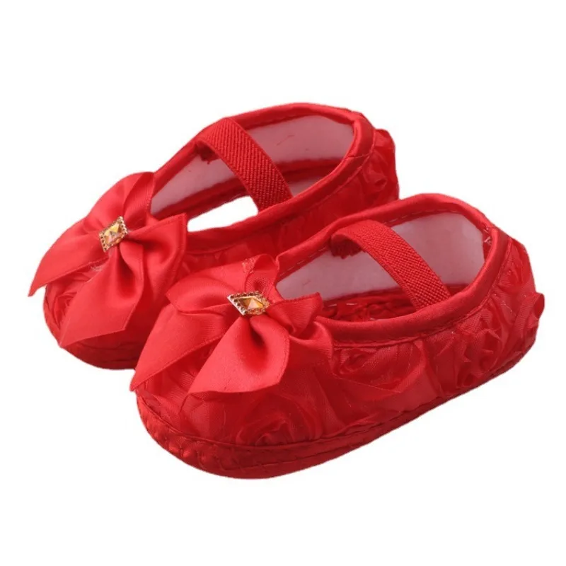 Preschool Princess Walking Shoe 2026 Four Seasons New Korean Version Child Bow Shoe Fashion Baby Anti Slip Daily Walking Shoes
