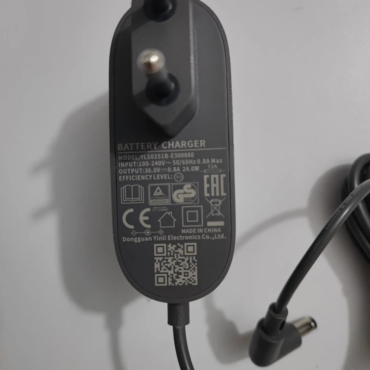 

Адаптер с вилкой стандарта ЕС для оригинального зарядного устройства для пылесосов Dream V9/ V10/ V11/ V12/ T10/ T20/ R10/ M12/ M13/ M14/ H12, 30В 0.8А