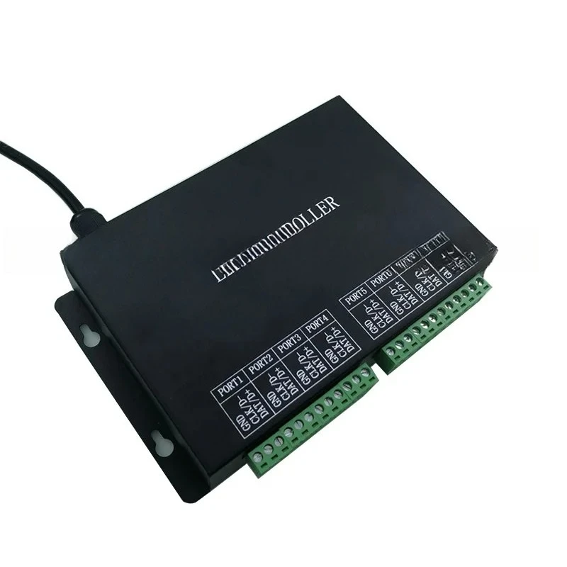 Lanterna mágica colorida com controlador de tela de grade de fonte de luz pontual, caixa de controle h801rc de subcontrole de tendão ktv de barra