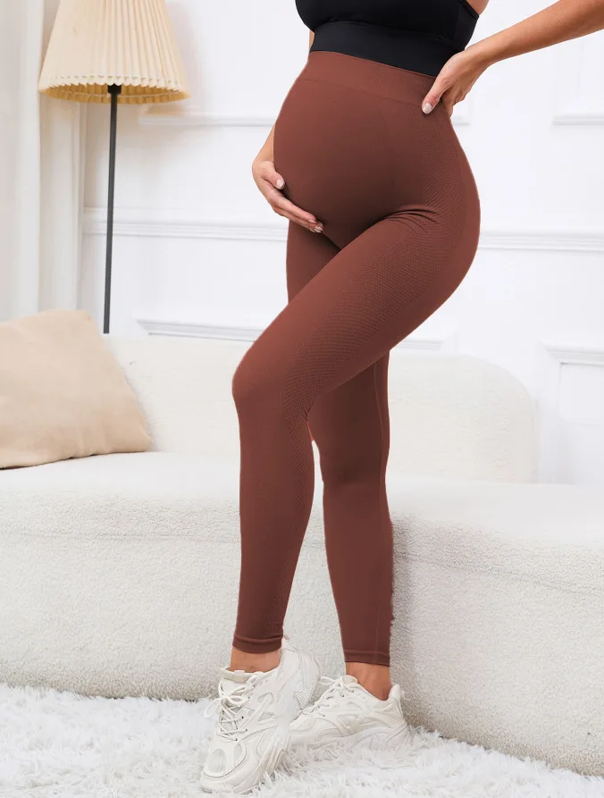 Yogahose für schwangere Frauen, Sport-Leggings, lange Hose – Detail 15