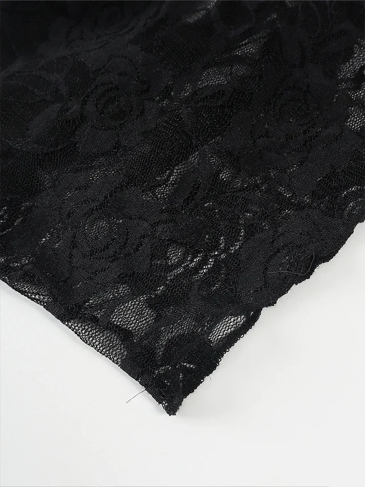 2025 Primavera y novedad de verano, camiseta de encaje ajustada Sexy sin mangas estilo Y2K para mujer, Top con chaleco de Color sólido con lazo de encaje