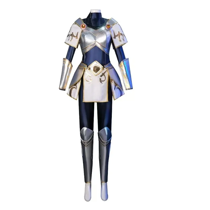 Anime Games LOL Luxanna Crownguard Cosplay Costume Women Dress Outfit Halloween Carnival Party Costume Shoes