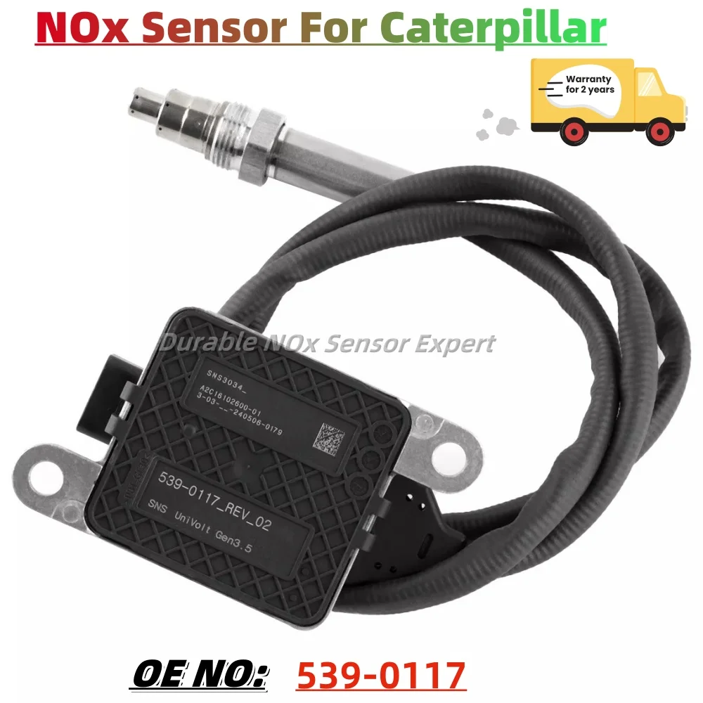 NOx Sensor 5390117, 539‑0117 SNS3034 A2C16102600‑01 5WK96725A, 12V Nitrogen Oxygen Sensor, Fit for CAT Excavator