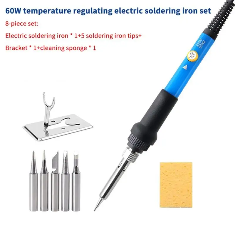 New Adjustable Temperature Electric Soldering Iron 110V(US Plug) /220V(EU Plug) 60W Soldering Iron Welding Solder Repair Tool view 6
