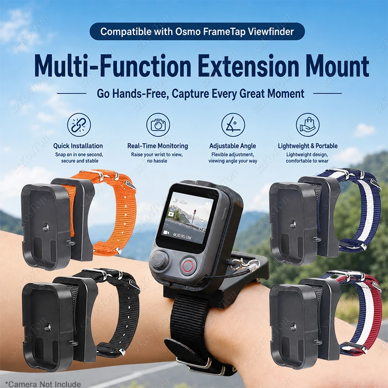 Remote Control Holder For DJI Pocket 4 Pro /Osmo Mobile 8P Adjustable Quick-Release Snap-On Wrist Strap FrameTap Mount Accessory