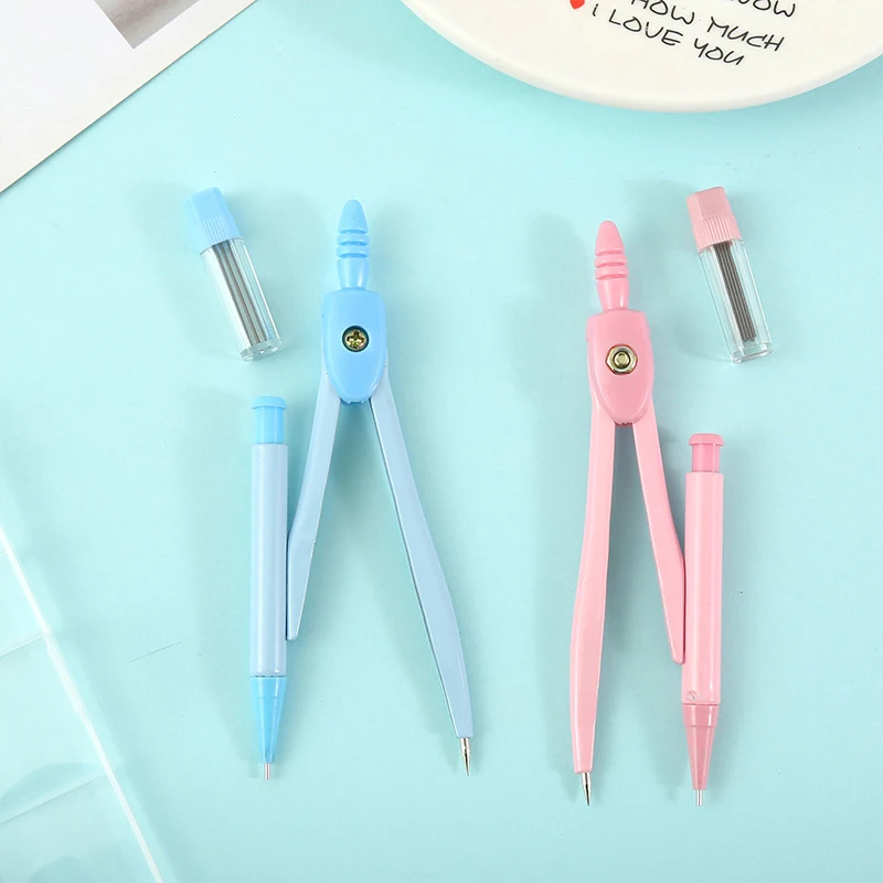 Compass Pencil School Drawing Compasses Boussole Math Geometry Tools Mechanical Pencil Drafting Supplies School Supplies