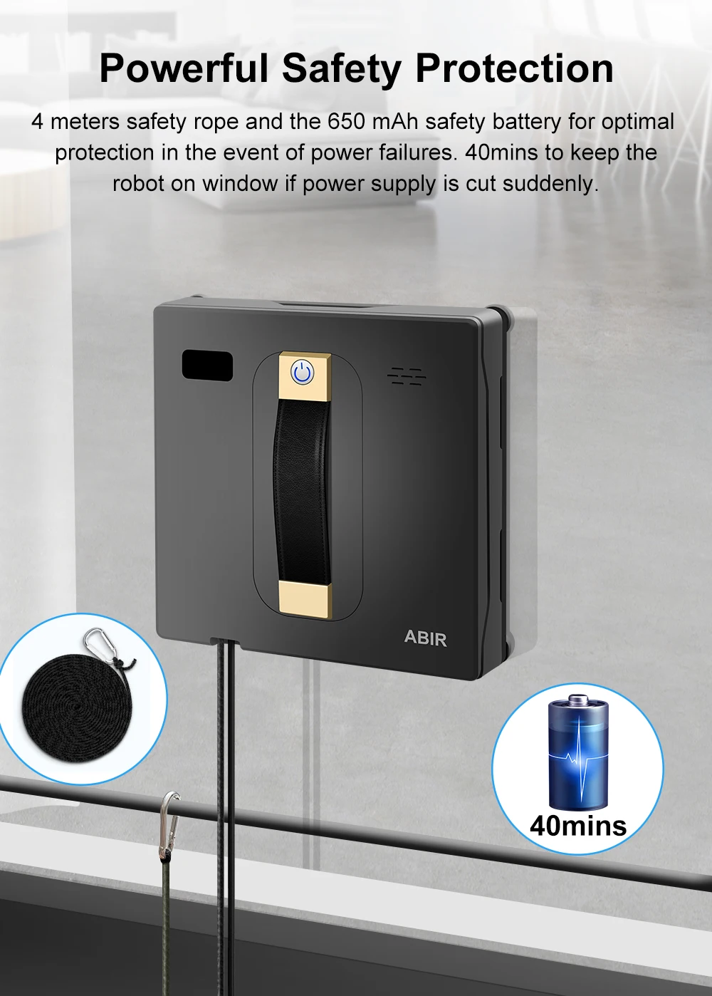 Robot Window Vacuum Cleaner  WD8,Dual Ultrasonic Spray, APP&Remote Control, Smart Home Glass Mop,Auto Wall Cleaning Robot