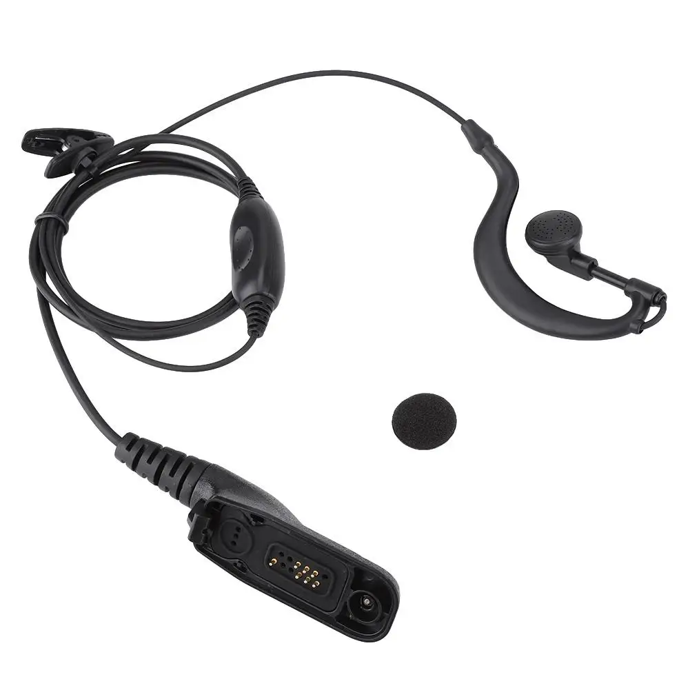 APX7000 G-Shape  Hook Microphone Earpiece for motorola DP4800, DP4801, P8268 & Universal Headsets