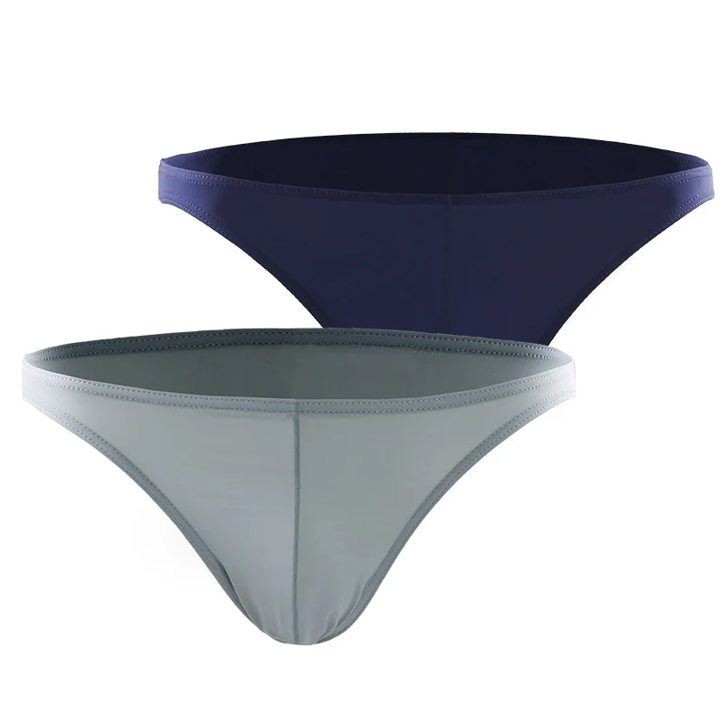 

5pcs Summer narrow edge men's sports breathable ice silk briefs thin low waist tight-fitting no trace small briefs