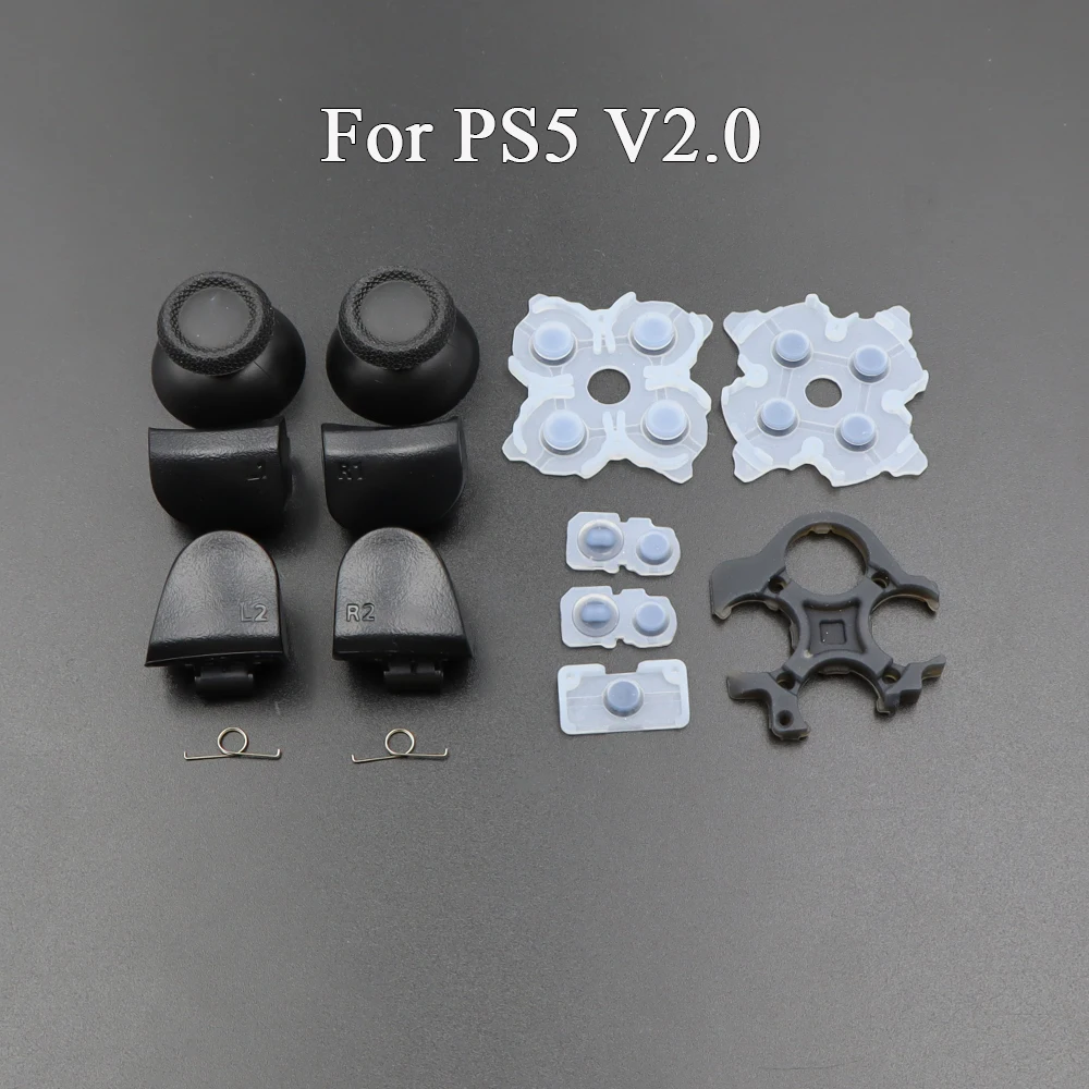 1 مجموعة ل PS3 PS4 JDM-001 040 PS5 V1 V2 V3 تحكم L1 R1 L2 R2 الزناد أزرار ثلاثية الأبعاد التناظرية عصا + زر مطاطي موصل
