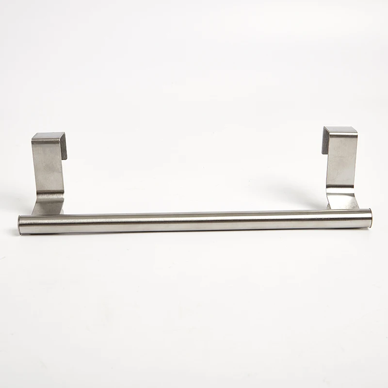 Towel Bar Hanging Holder Stainless Steel Bathroom Kitchen Cabinet Rag Rack Shelf