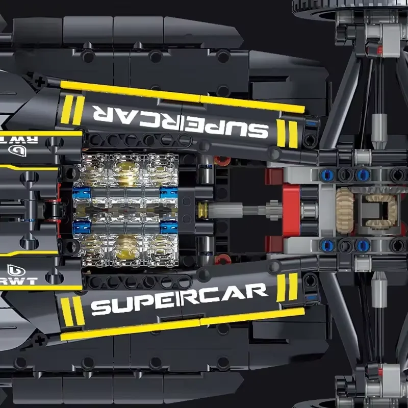 1650Pcs 1:8 Scale JKC7205 F1 Racing Car Building Block Kit Classic Supercar Model Collectible Gift Car Enthusiast and Racing Car