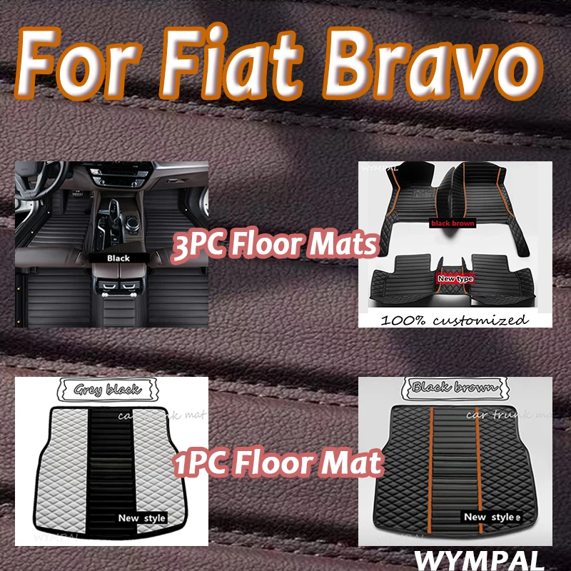 

Роскошные автомобильные коврики для Fiat Bravo 2008 2009 2010 2011 2012, автомобильный ковер, аксессуары для интерьера, автоподушечки для ног на заказ