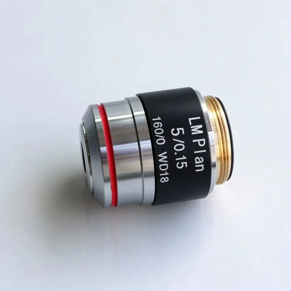 1PC 195 Plan Semi Apo Metallurgical Microscope Objective Lens Finite Conjugate LMPlan 5X