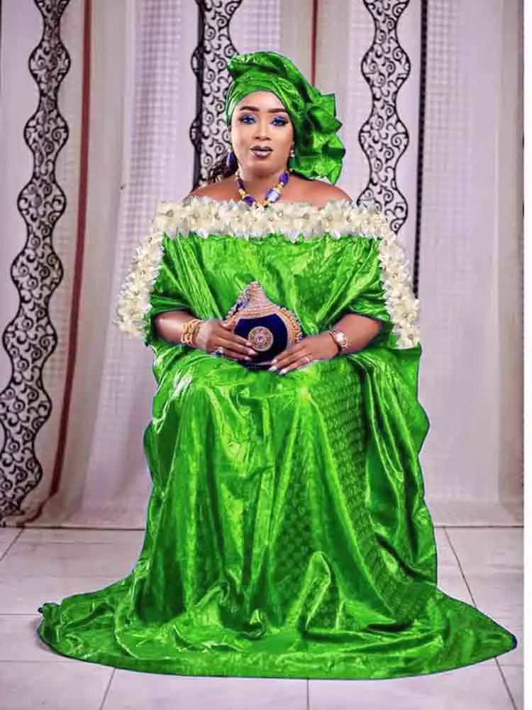 

Сексуальная африканская Женская одежда для вечеринки, высокое качество, богатые Длинные платья 2024, Новые блестящие богатые платья с шарфом, бубоу