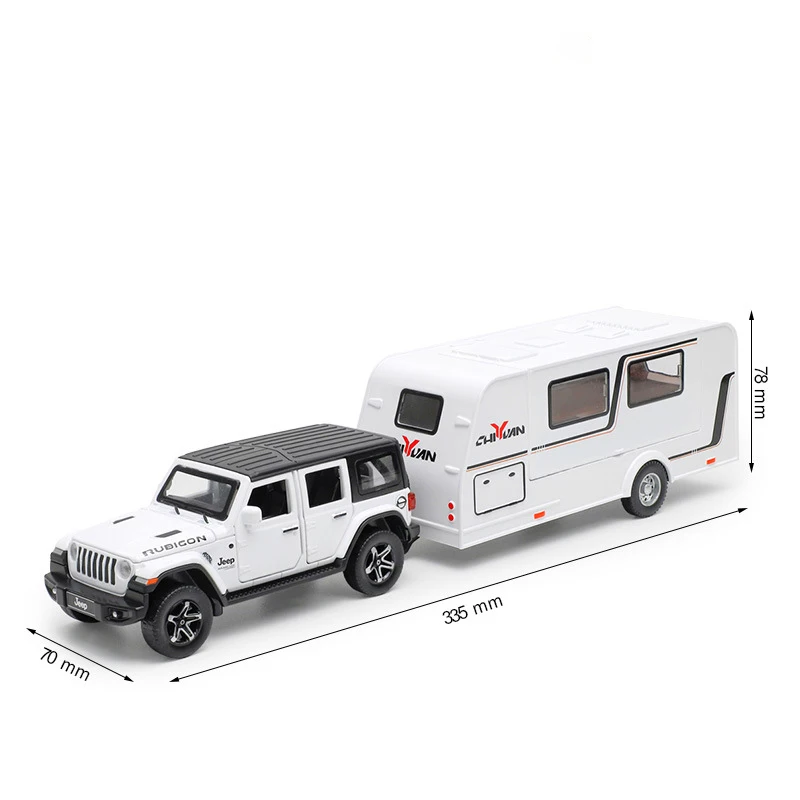 1:32 Benz G63 Cullinan Wrangler Trailer Alloy Model Car Toy Diecasts Metal Casting Sound and Light Car Toys Vehicle