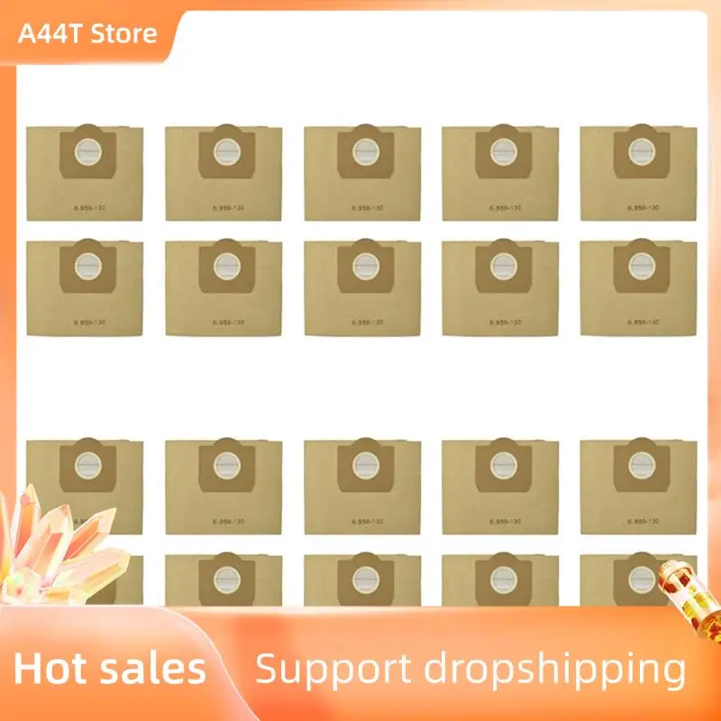 

A44T 20Pcs Vacuum Cleaner Bags For Karcher 6.959-130.0 Filter Bags For A2201 WD3 Filter Bags Wet & Dry Vacuum Cleaner Parts