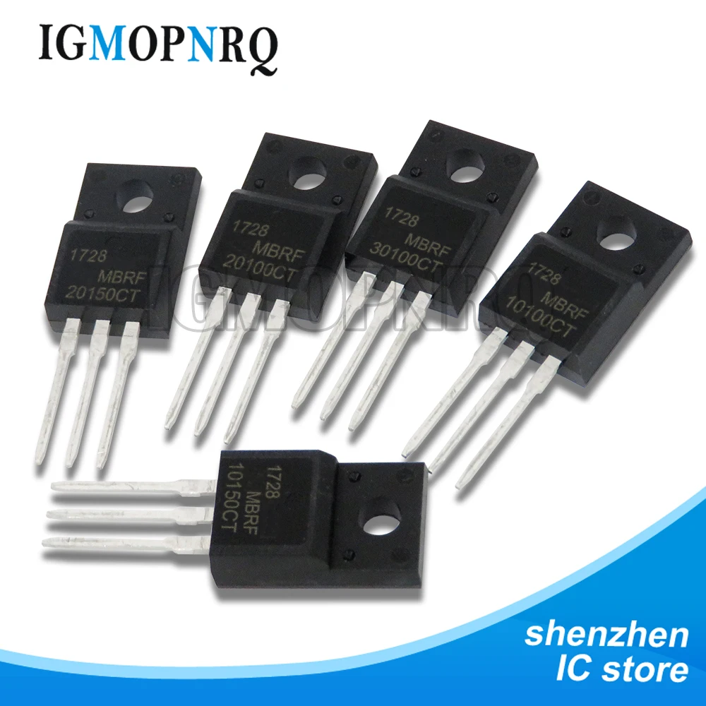 10PCS MBRF20200CT TO-220F MBRF20200 MBRF10100CT MBRF10150CT MBRF10200CT MBRF20100CT MBRF20150CT MBRF30100CT MBRF2060CT