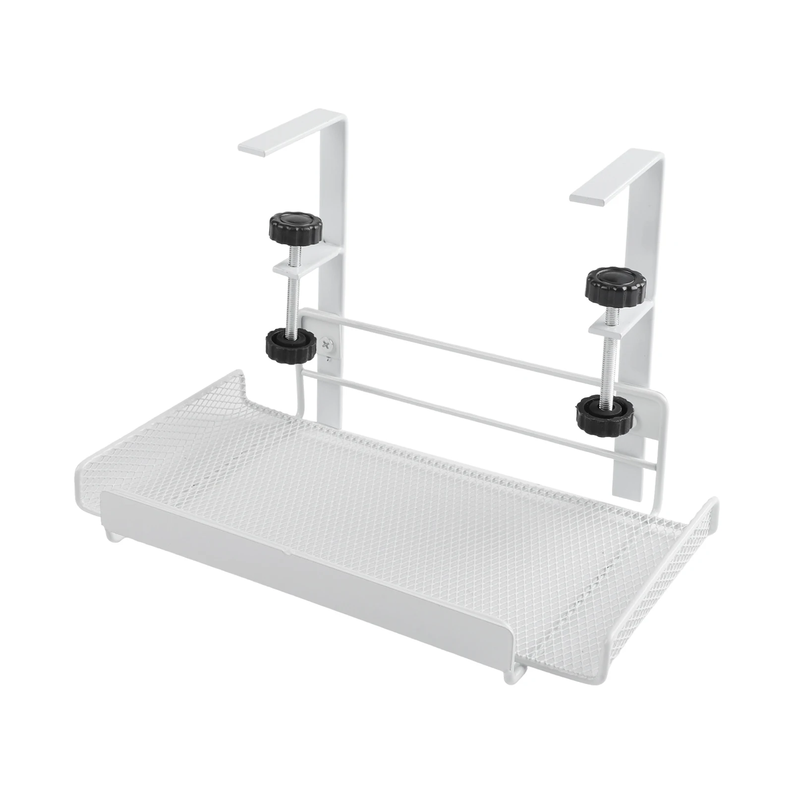 Under Desk Cord Organizer Features Carbon Steel Construction Adjusting Between Four Point Five and Eight Point Five CM