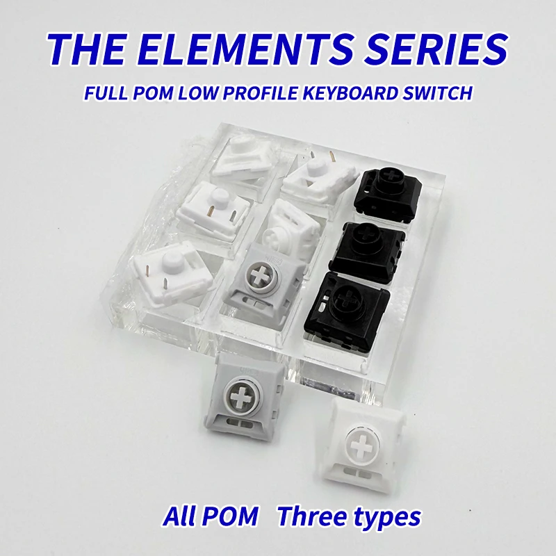 

Kailh Customized Full POM The Elenments Series Low Profile Keyboard Switch Smooth Mechanical Keyboard Switch