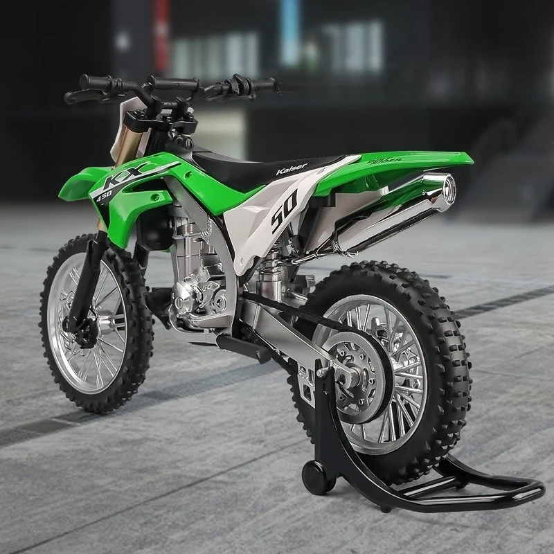 

Модели мотоциклов KX450 в масштабе 1:12, игрушечные машинки, литые под давлением миниатюрные модели из сплава, подарки на день рождения для детей