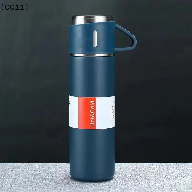500ML Stainless Steel Vacuum Flask Gift Office Business Thermos Bottle Outdoor Hot Water Thermal Insulation Couple Cup〔CC11〕 view 4