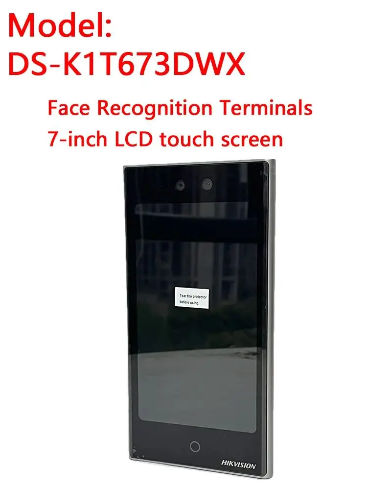 Hikvision DS-K1T673DWX Pro Face Access Terminal 7-Zoll-LCD-Touchscreen, 2-Megapixel-Weitwinkelobjektiv DS-KAB673-FB