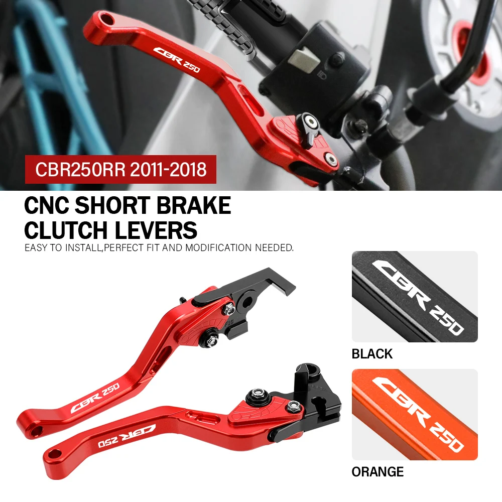 

For HONDA CBR250R CBR250RR 2011 2012 2013 2014 2015 2016 2017 2018 Motorcycle Adjustable Brake Clutch Levers Handle CNC Access