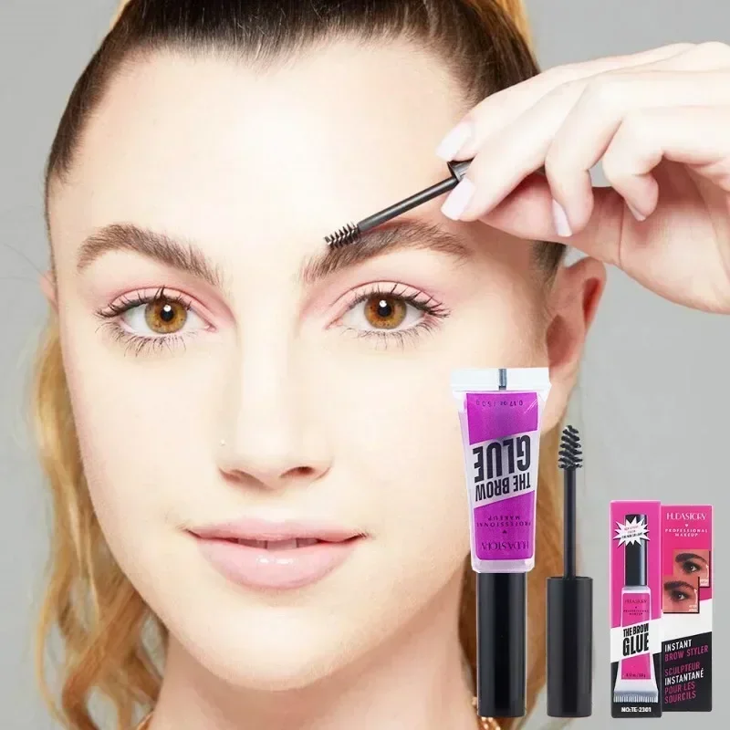 Wild Eyebrow Gel Soap Waterproof Eyebrow Styling Wax Makeup Quick-drying Lasting Brow Pomade Setting Natural Transparent Stereo