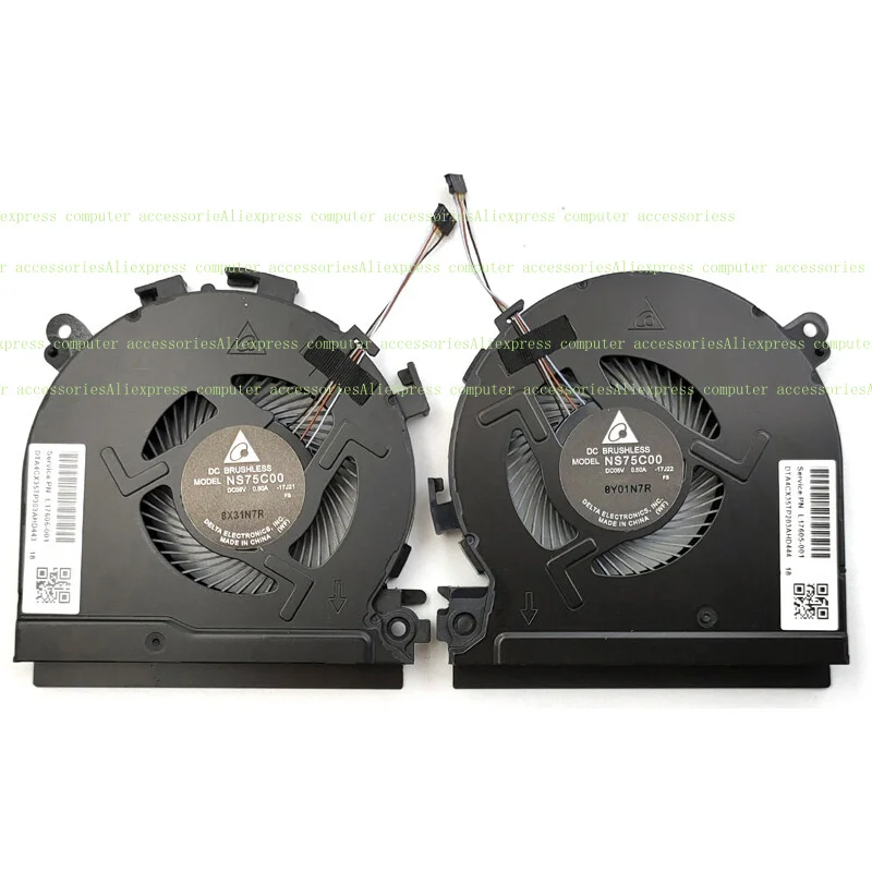 

A + новый вентилятор охлаждения процессора и графического процессора для HP Spectre X360 15-CH L17605-001 L17606-001