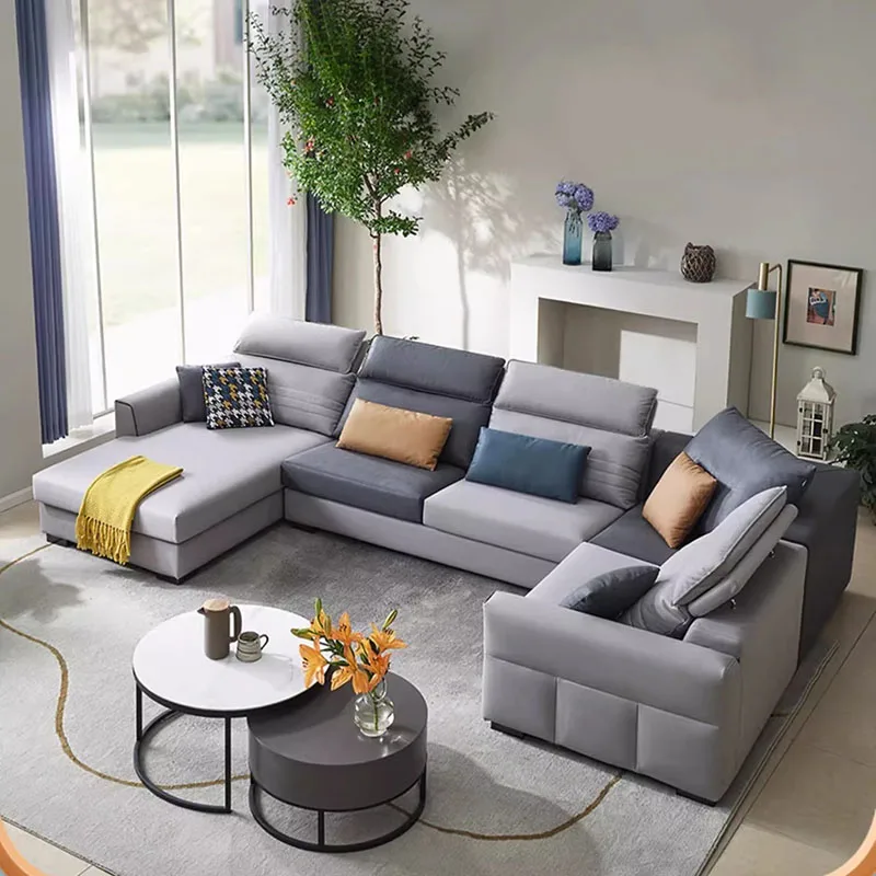 Italiano Modern Sofa Nordic Living Room Modern Corner Puffs Couch Lazy Modular Nordic Designer Sofa Inflable Aire Furniture DWH