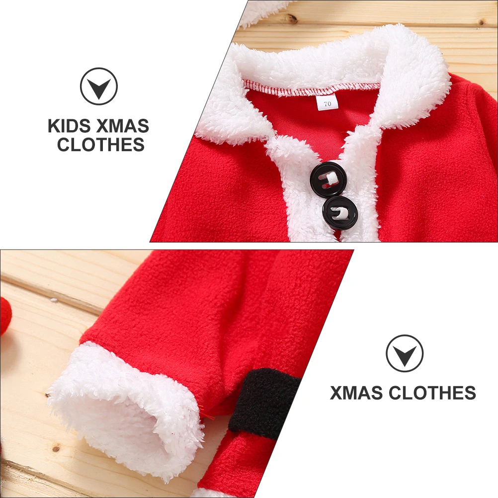 

1 set 1 Set Christmas s Clothes Set Santa Claus Suit Festive Outfit For Party Holiday Decoration Xmas Costume Suit