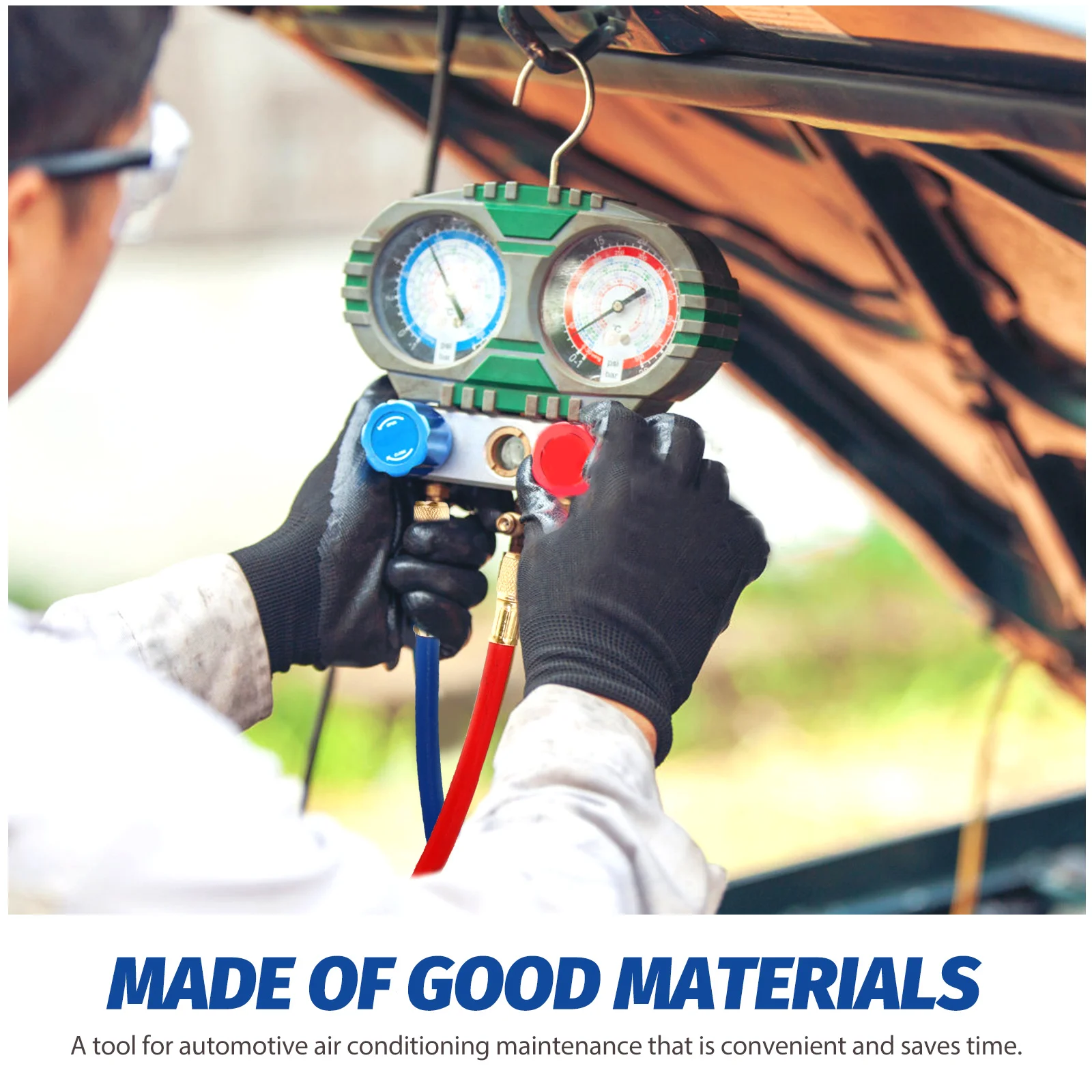 

2pcs Refrigerant Charging Hose Air Conditioning Maintenance Tool For Water Pressure Measurement Refrigerant Recharge Fluoride